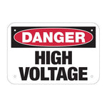 Hazard Warning Label - Danger High Voltage