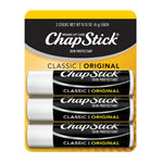 ChapStick - Classic Original Lip Balm Tubes - 0.15 Oz (Pack of 3)