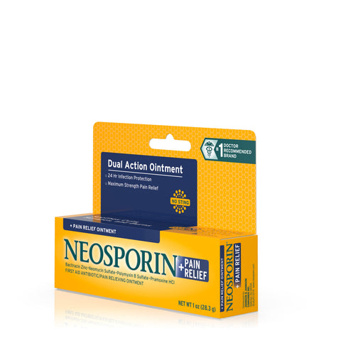 Neosporin + Pain Relief Dual Action Topical Antibiotic Ointment, 1 oz ...