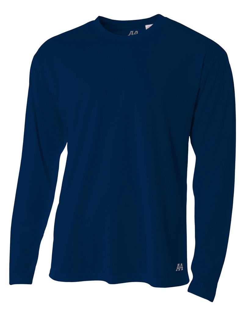 A4 Men's Birds Eye Mesh Short Sleeve T-Shirt - 100% Polyester, Moisture Wicking, Crew Neck